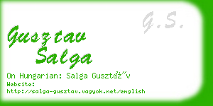 gusztav salga business card